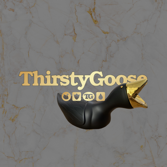 Urinal. Portable Urinal. Urinal for men. Frequent Urination. Thirsty Goose portable urinal for men logo 